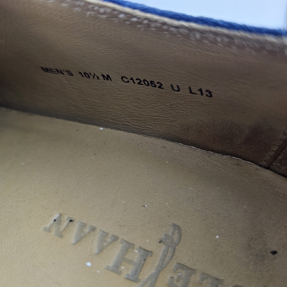 C12052 Cole Haan South St Plain Toe Navy Suede Oxford Casual Shoes 10.5 M Mens - Picture 8 of 8